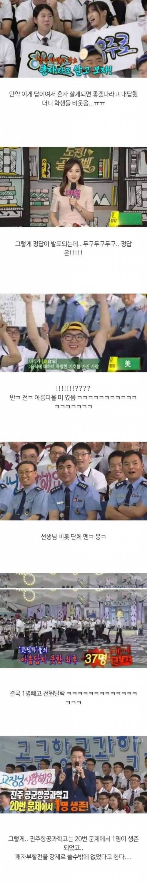 [스압] 도전골든벨 20번 레전드 문제.jpg