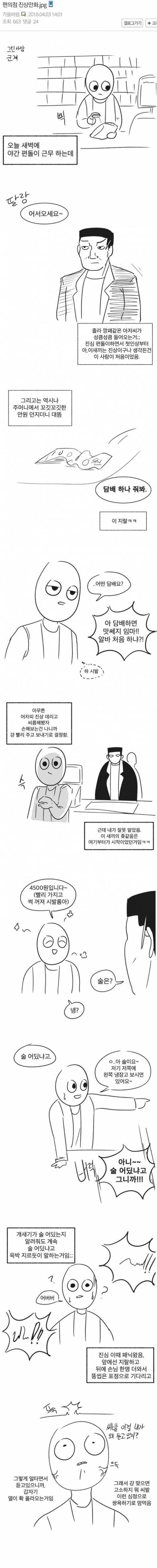 [스압] 편의점에서 진상이랑 싸운 썰.jpg