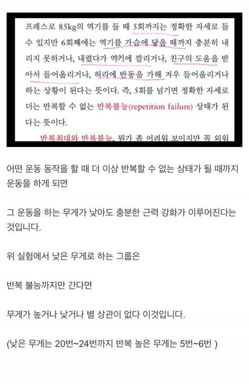 [스압] 서울대 교수 피셜 근육 늘리는 방법