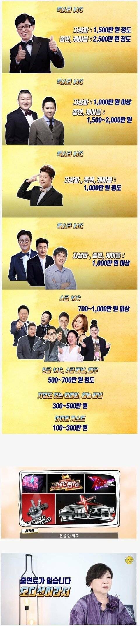 연예인들 방송 회당 출연료.jpg