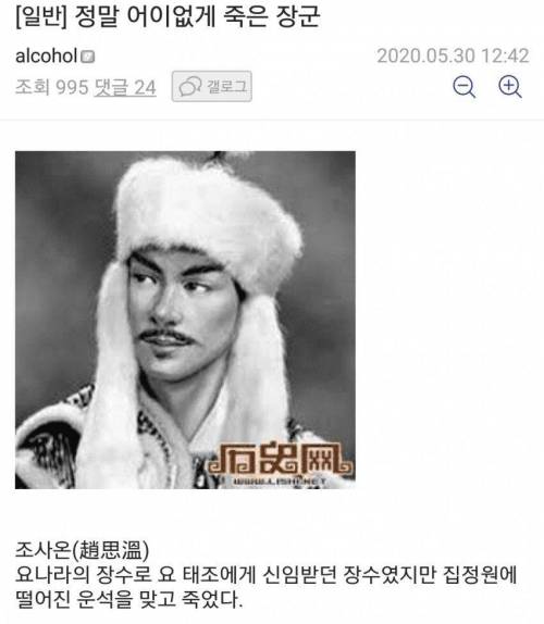 정말 어이없게 죽은 장군.jpg