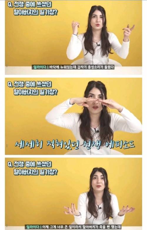 [스압] 한국 전쟁기념관에서 박수 받은 참전 용사의 손녀