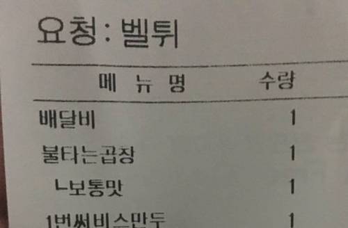 배달시키면서 문앞에두고 벨눌러주세요라 했는데...