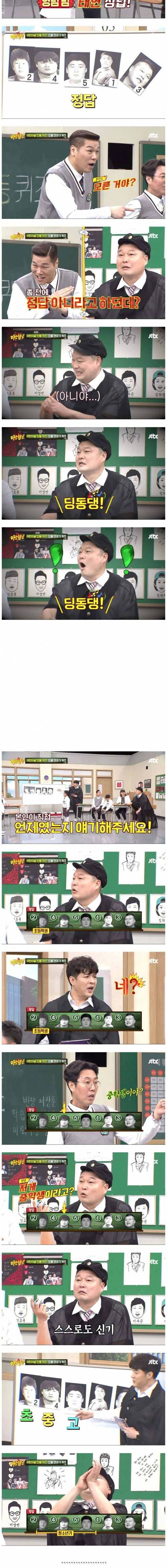[스압] '아는형님' 방송중 가장 어려웠던 퀴즈.jpg