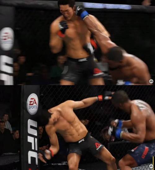 [스압] 김동현이 UFC 게임에서 김동현 캐릭터 골랐을 때