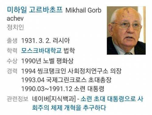 의외로 교과서 인물인데 살아있는 사람