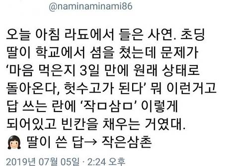 어느 초등학생의 시험 답안.jpg