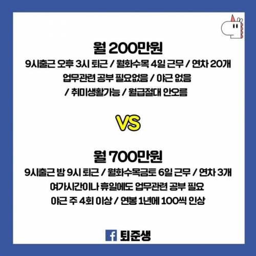 월 200직장인 vs 월 700직장인 jpg