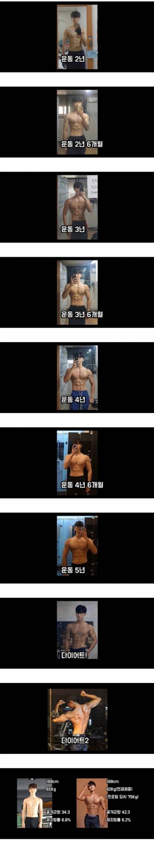 [스압] 하루에 1시간씩 운동한 후기 jpg