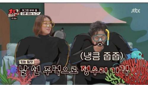 [스압] 스쿠버 다이빙하다가 이혼할 뻔 했던 개그맨 부부.jpg