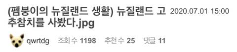 뉴질랜드 고추참치를 사본 어느 유저
