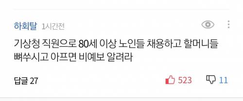 기상뉴스에 달린 베스트 댓글.jpg
