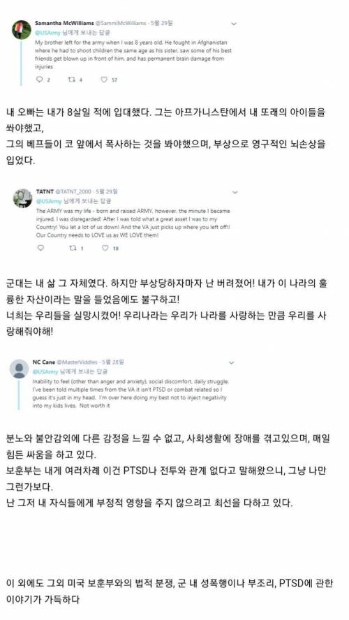 군복무는 당신에게 어떤 영향을 주었나요?