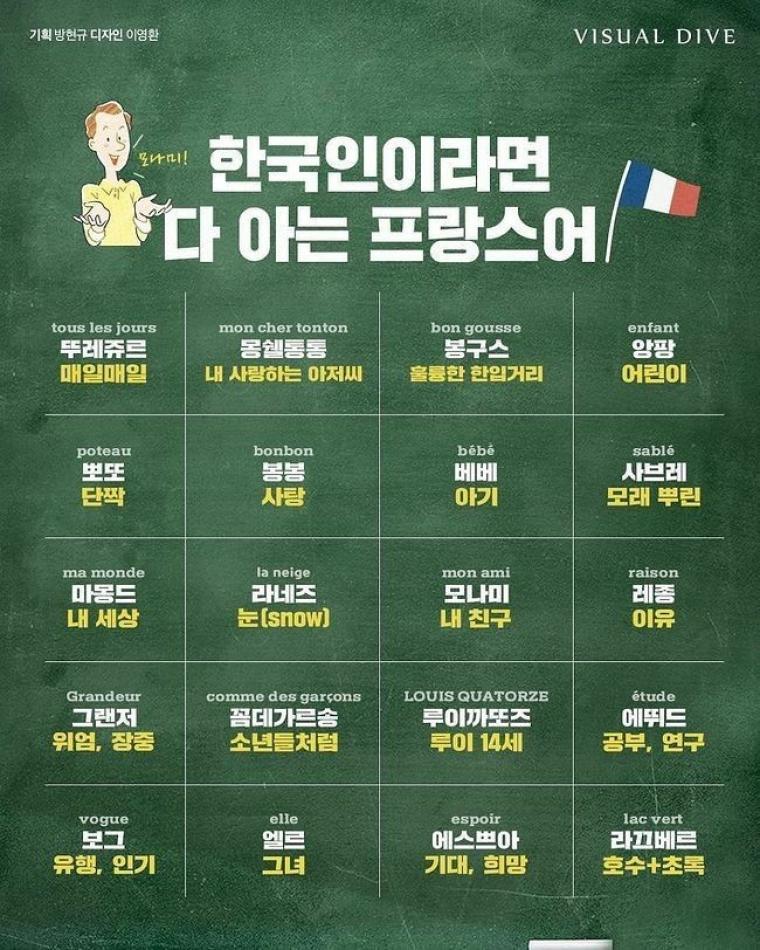 한국인이라면 들어본 프랑스어.jpg