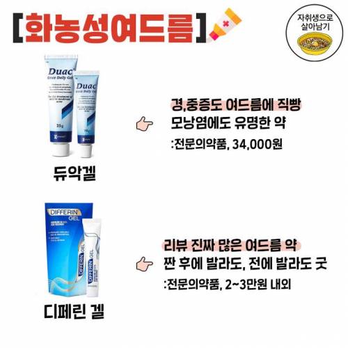 여드름종류별 직빵약정리 jpg