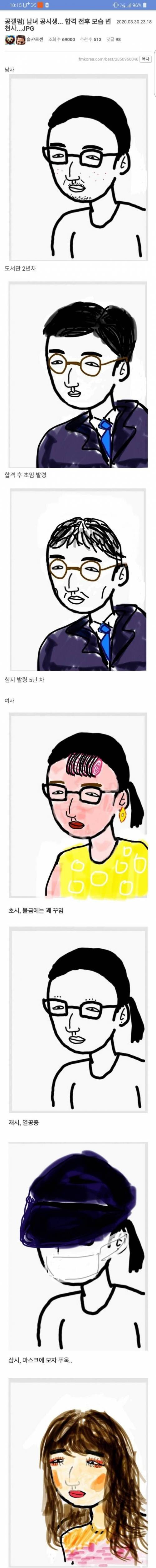 [스압] 남녀 공시생 합격 전후 변천사.jpg