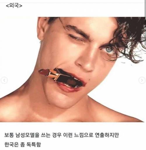 외국과 한국 뷰티 모델의 차이점.jpg