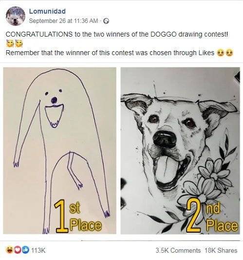 강아지 그림그리기 대회 1등과 2등