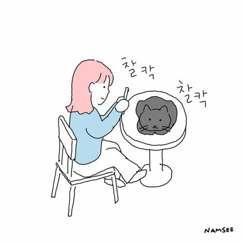 [스압] 고양이 단편만화.jpg