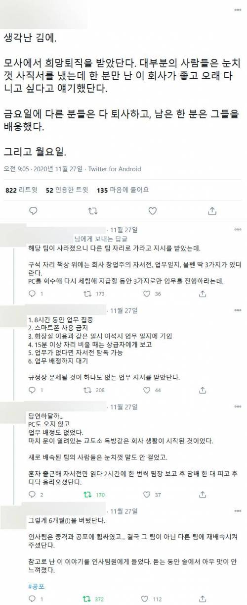 회사에서 6개월 버티는 이야기