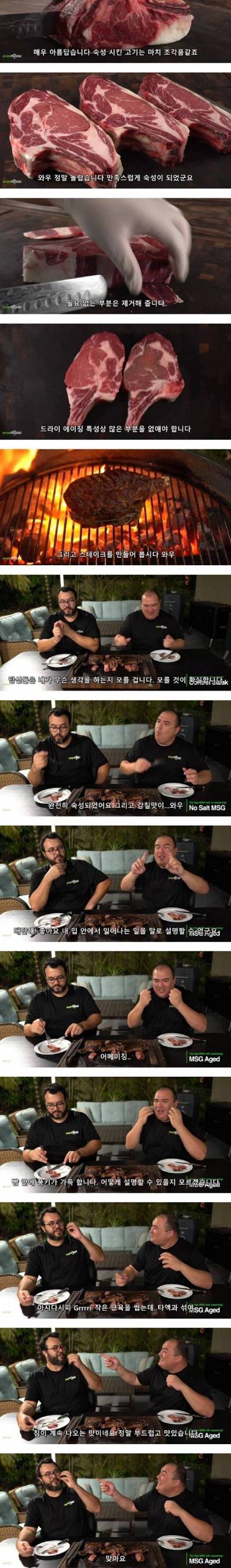 [스압] MSG에 숙성시킨 스테이크.jpg