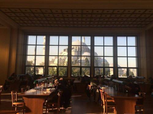 이스탄불대학교 도서관 창밖 풍경