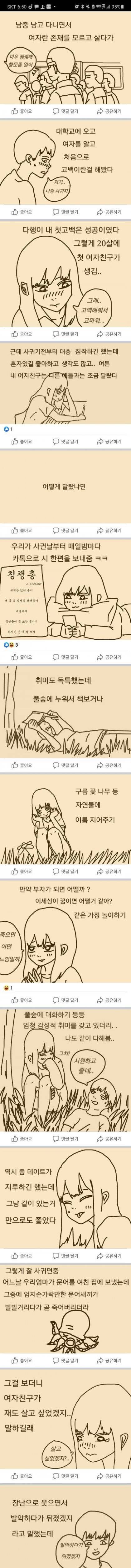 [스압] 감성여친 사귀었던 썰 만화.jpg