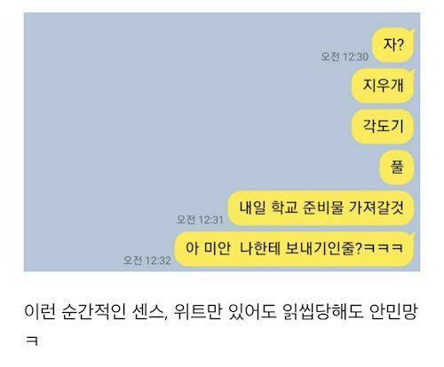 여자한테 자냐고 물어보고 읽씹당해도 안 민망한 카톡 기술