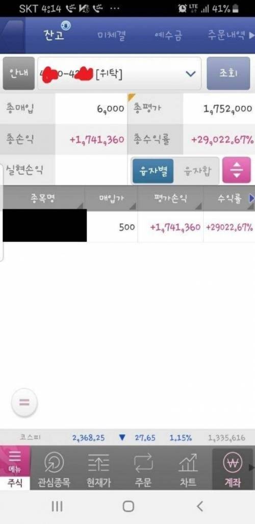 6천원어치 사고 까먹고있다가 12년만에 발견한 주식