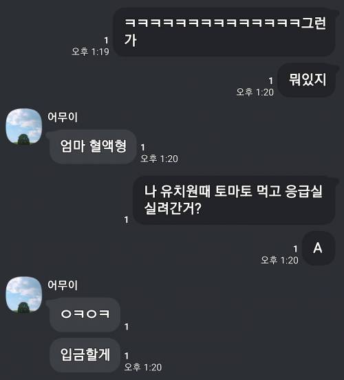 엄마한테 보이스피싱이냐고 의심받았다