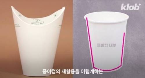 플라스틱 뚜껑과 빨대가 필요 없는 테이크아웃 컵