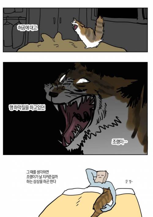 고양이랑 같이 자다가 가위 눌린 만화.jpg