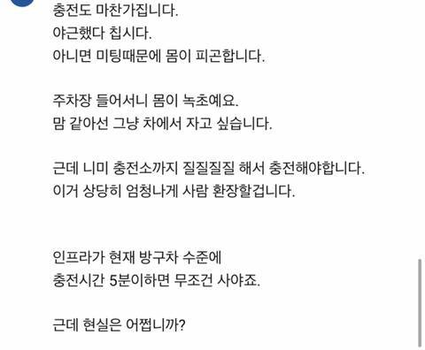 전기차 살 생각 뚝떨어지는 댓글.jpg