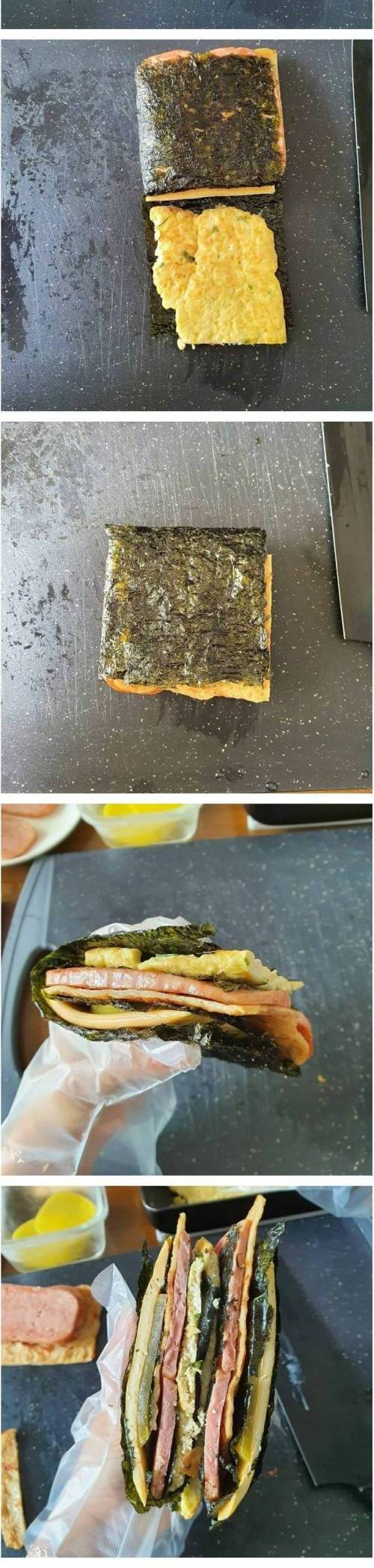 [스압] 요즘 유행이라는 집에서 해먹는 김밥.jpg