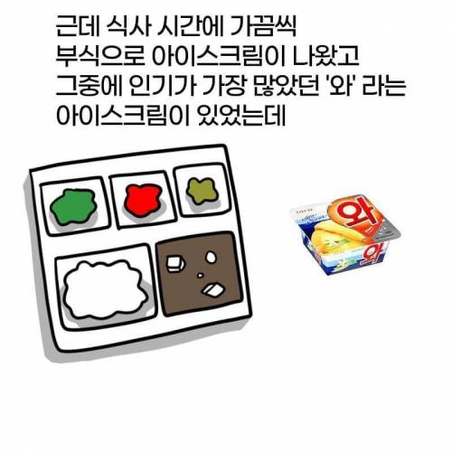 [스압] 부식으로 아이스크림이 두개 나왔던 이유