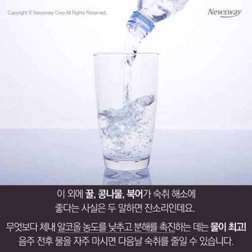숙취해소 음료 필요 없는 해장 음식
