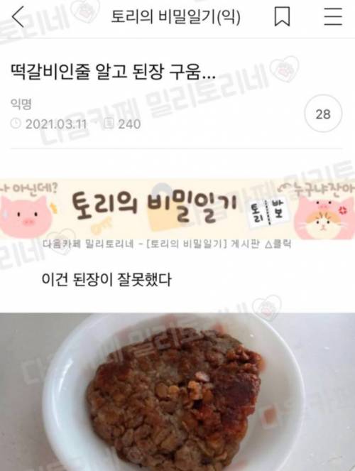 떡갈비인줄 알고 구웠는데.jpg