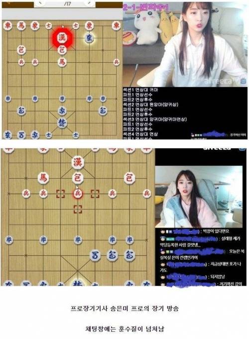 장기 두는 BJ 훈수 하는 시청자들