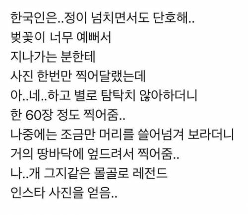 정이 넘치면서 단호한 한국인.jpg