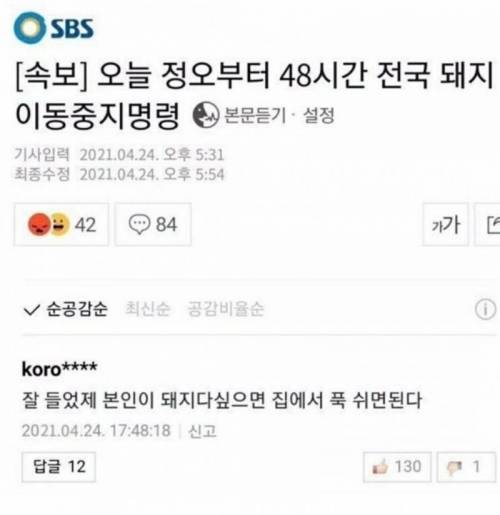 [속보]  48시간 이동중지명령.jpg