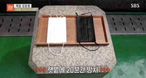 여름에 검은 마스크 쓰면 안되는 이유