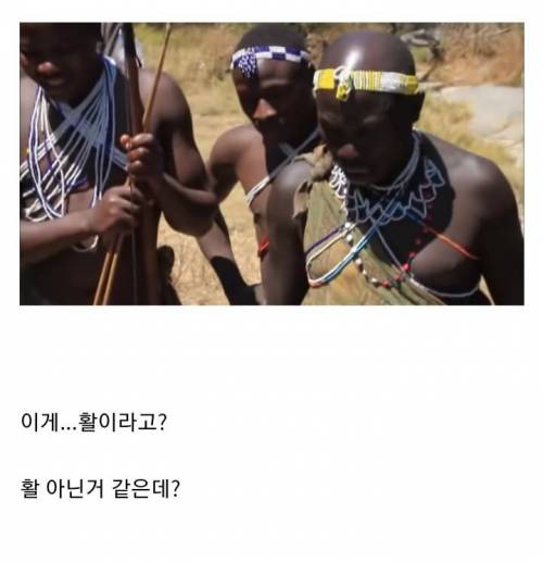 [스압] 원시부족에게 현대 활을 전수.jpg