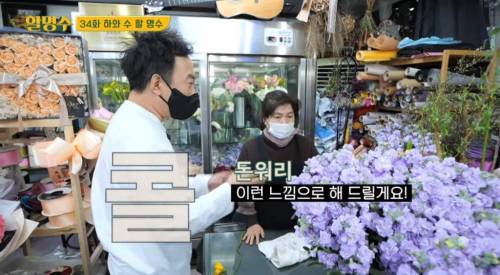 [스압] 박명수가 오랜만에 만난 정준하에게 선물한 꽃의 꽃말