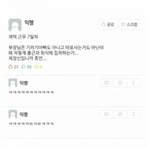 8일간의 재택근무