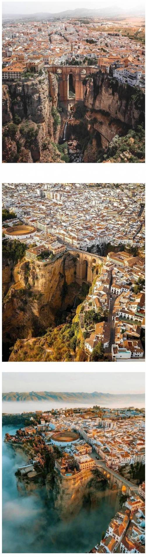 판타지 세계에 나올 듯한 스페인 협곡 도시.jpg