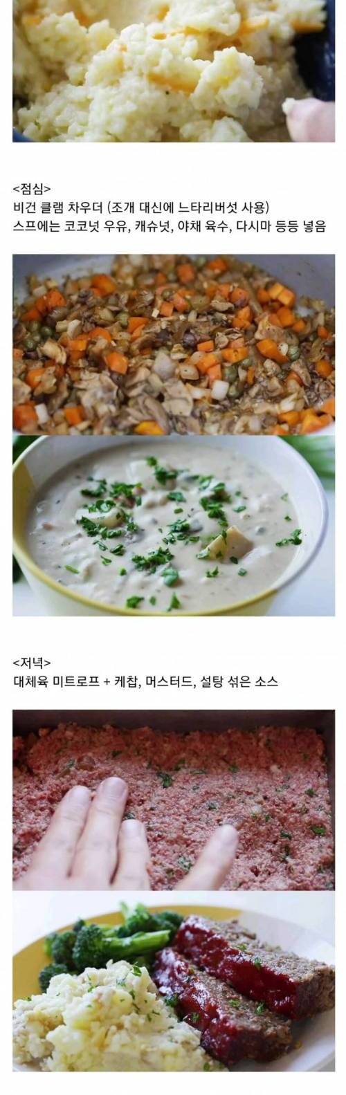 [스압] 한국인 인도인 미국인 비건의 하루 식사.jpg