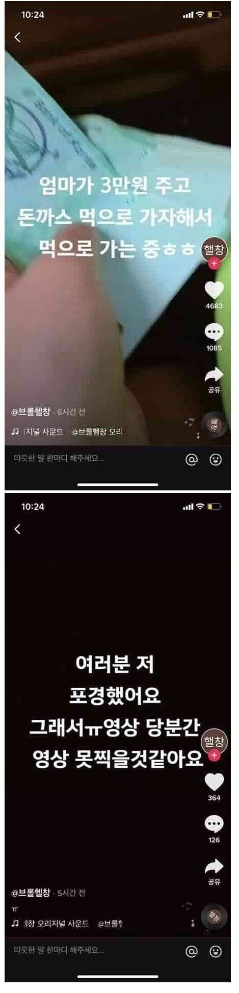 사기 충격에 방송쉬는 초딩 유튜버.jpg