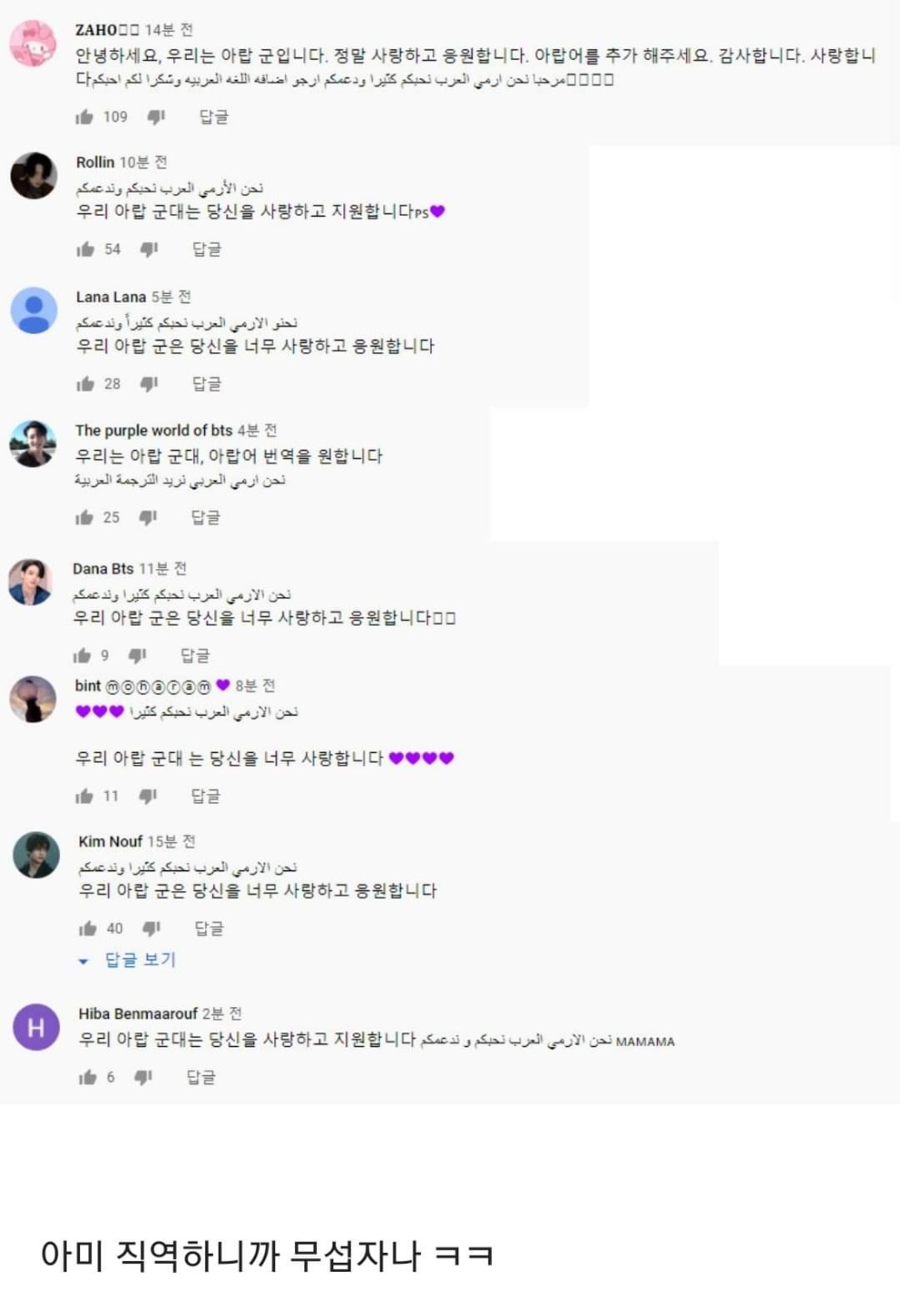아랍군의 지지를 받는 방탄소년단.jpg