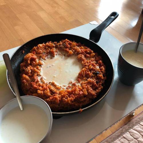 의외로 존맛 조합이라는 생크림 김치볶음밥....jpg