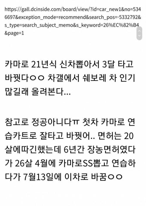 [스압] 26살에 쉐보레 콜벳C8 뽑은 공익